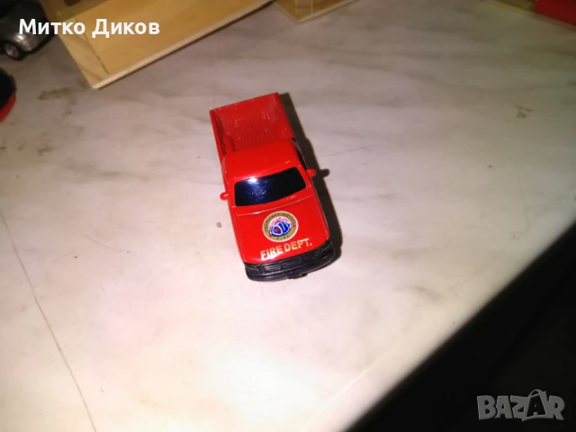 Fire Dept Emergency Service Ford F Series Red Welly колекционерска количка