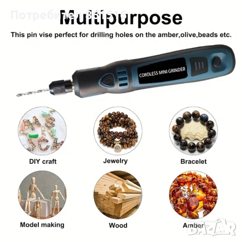 Мини шлайф -  Дремел НОВ, снимка 7 - Шлайфмашини - 53557503