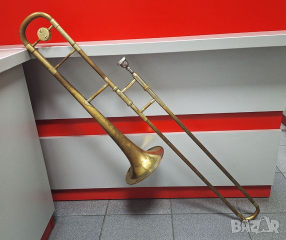 Тромбон B&S MARKNEUKIRCHEN, Made in Germany, снимка 2 - Антикварни и старинни предмети - 45630842
