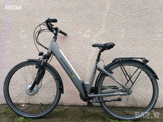 нов 28 цола електрически алуминиев велосипед на 150 км неразличим от нов внос от Германия , снимка 2 - Велосипеди - 53965659