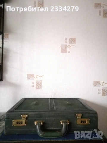 Античен кожен куфар тип,,аташе", средата на 20век., снимка 2 - Чанти - 54013913