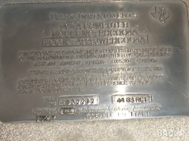 Ретро, домашен компютър Texas Instruments TI99/4A, снимка 16 - Антикварни и старинни предмети - 49789394