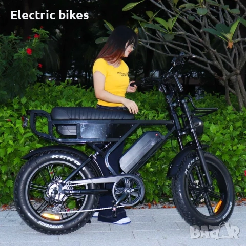 Електрически велосипед X90 MAX – 20″ Fatbike, ДВОЙНА БАТЕРИЯ, 48V 26Ah, 750W, снимка 7 - Велосипеди - 52960610