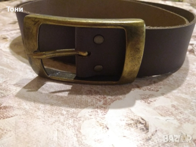 Нов Мъжки Колан Изцяло от Естествена Кожа 115см., снимка 7 - Колани - 52656842