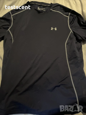 Оригинална Under Armour спортна/фитнес тениска – мъжка XL (Fitted), снимка 3 - Тениски - 53954584