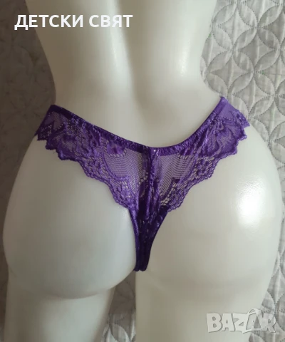 Лилава дантелена прашка