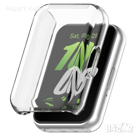 Samsung Galaxy Fit3 / Мек TPU силиконов кейс с протектор, снимка 4 - Смарт гривни - 45843581