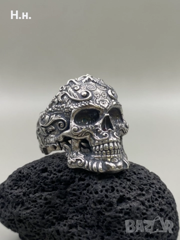 Сребърен уникален пръстен