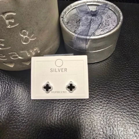 сребърни обеци gucci christian dior , снимка 2 - Обеци - 51147152