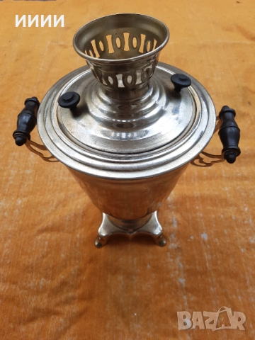 Самовар 3 литра, снимка 2 - Антикварни и старинни предмети - 52548064