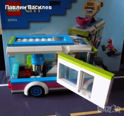 Лего 60314 камион за сладолед Lego кемпер полицейска кола, снимка 2 - Конструктори - 48673508