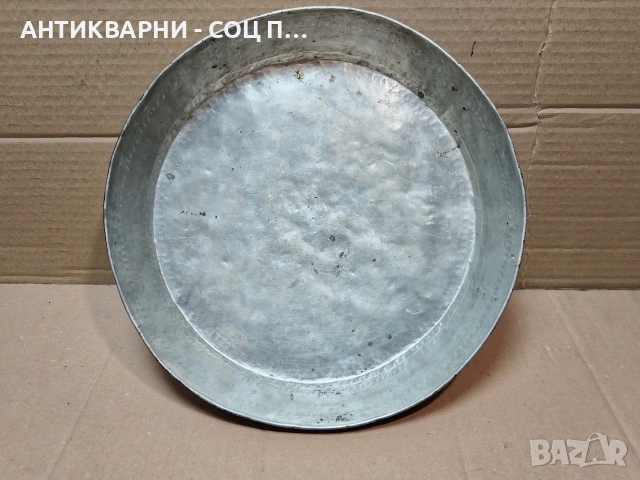 Стара Кована Медна Тава За Баница. / НОМЕР 1530., снимка 3 - Антикварни и старинни предмети - 53660515