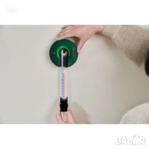  Линеен лазерен нивелир Bosch Atino 0603663A00, 630-650 nm лазерен диод, 0.3° самонивелиране, +/-2 м, снимка 2 - Измервателни инструменти - 50359439