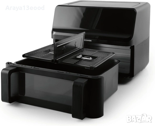 Двоен еър фрайър с разделяема камера Rachs Kochwerk 9L, 2700 W, снимка 10 - Фритюрници - 54068033