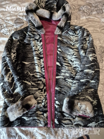 Двулицево яке естествена кожа, снимка 3 - Якета - 51871190