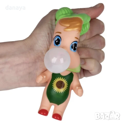 5993 Антистрес играчка кукла бебе с балонче – 13 см, снимка 7 - Кукли - 50917259