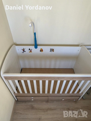 Креватче с люлеещ механизъм, снимка 3 - Кошарки - 54247382