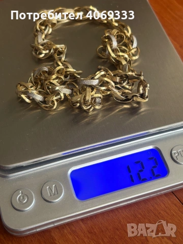 Златно колие 12.2 гр 14к 52см, снимка 4 - Колиета, медальони, синджири - 54172375