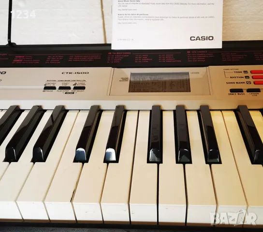 синтезатор клавир CASIO CTK-1500 пиано с 5 октави и плътни клавиши, снимка 4 - Синтезатори - 47135368