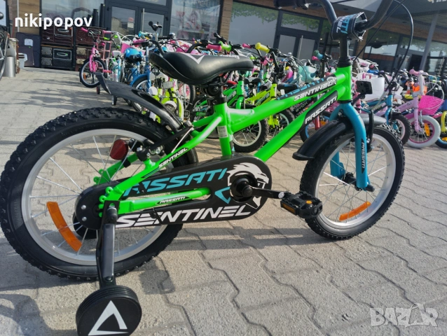 PASSATI Алуминиев велосипед 16" SENTINEL зелен, снимка 5 - Велосипеди - 53759364