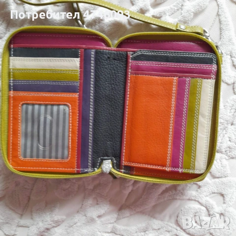 чантичка / портмоне многоцветна , естествена кожа, снимка 12 - Портфейли, портмонета - 53707723