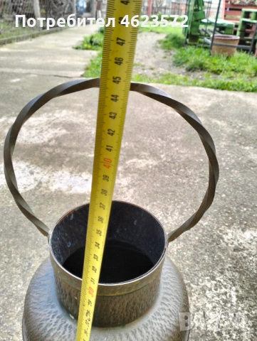 Стар меден съд кана, снимка 3 - Антикварни и старинни предмети - 54109933