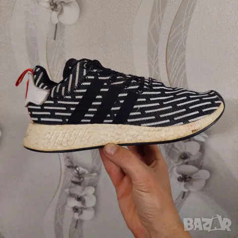 маратонки  Adidas NMD R2 Prime Knit Black White номер 43-44, снимка 17 - Маратонки - 35778771