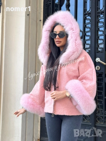 жилетка букле с пух/ косъм  лисица , снимка 3 - Жилетки - 53397633