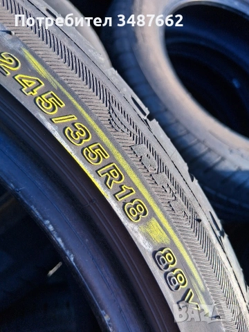 245 35 18 BRIDGESTONE 2бр летни RUN FLAT , снимка 6 - Гуми и джанти - 53816161