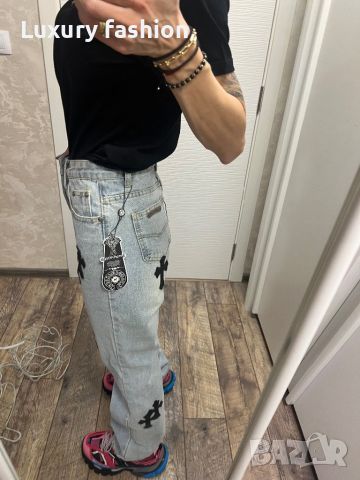 Дамски дънки Chrome hearts , снимка 4 - Дънки - 45172867