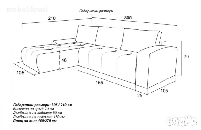 Ъглов диван Виктор тюркоазен Spark 10, снимка 5 - Дивани и мека мебел - 50043316