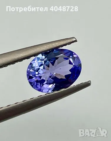 Инвестиционен естествен Танзанит 1.22ct. ALGT Сертификат, снимка 3 - Други - 47378632