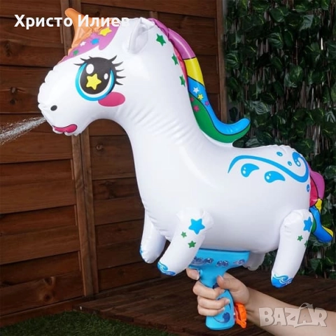 Воден пистолет голям надуваем акула еднорог, снимка 2 - Други - 51918664