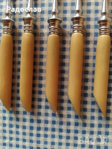 ножове и вилици Solingen стара изработка , снимка 6 - Прибори за хранене, готвене и сервиране - 51410878