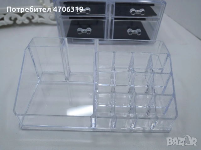 Функционален прозрачен органайзер за гримовев две части., снимка 11 - Други - 53248426