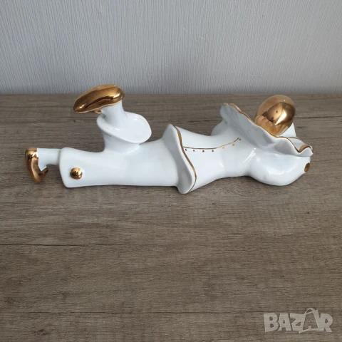 Порцеланова фигура клоун на Gilde Gold Dekor, снимка 3 - Колекции - 50475090
