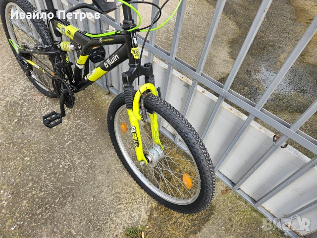 Велосипед 24 цола B'TWIN-шест месеца гаранция, снимка 2 - Велосипеди - 53689963