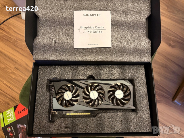 Видео карта - NVIDIA GIGABYTE GeForce RTX 3060 GAMING OC 12GB rev. 2.0, снимка 3 - Видеокарти - 53466726