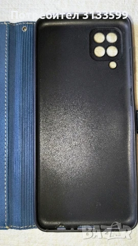 Нов кожен калъф за Samsung в синьо с магнитно закопчаване , снимка 3 - Калъфи, кейсове - 50712487