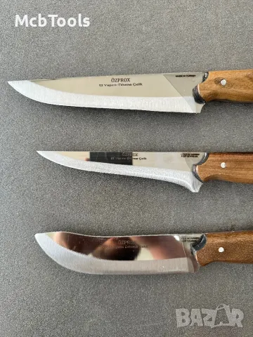 Комплект касапски ножове 3бр. Турски, снимка 4 - Ножове - 50136825