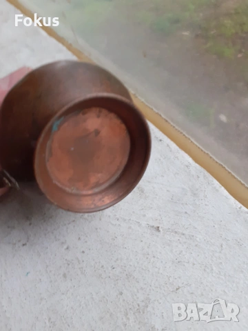 Малко медно ибриче кана ибрик бакър, снимка 5 - Антикварни и старинни предмети - 53378121
