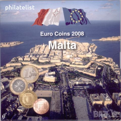 Малта 2008 - Комплектен банков евро сет от 1 цент до 2 евро BU Malta, снимка 1 - Нумизматика и бонистика - 45570477