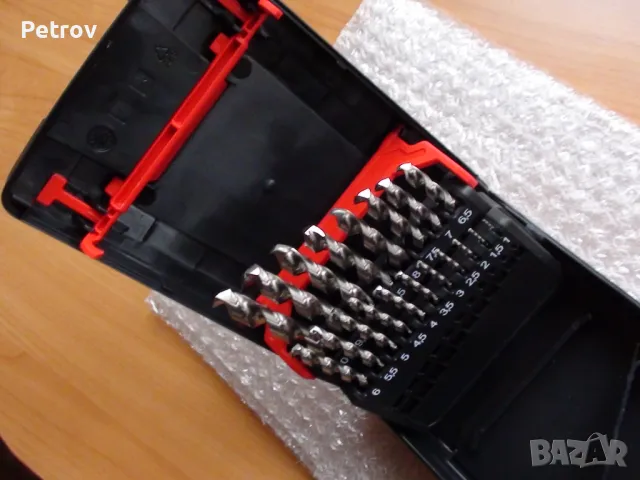 WÜRTH - DIN 338-HSCO - INOX - Germany - ЧИСТО НОВ PROFI-SET 19 Свредла 1-10 mm в Касета/WÜRTH GERMAN, снимка 8 - Бормашини - 40753095