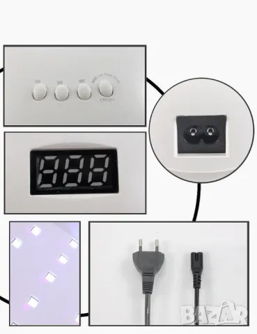 Елегантна и компактна UV LED лампа за нокти , снимка 2 - Продукти за маникюр - 50383372