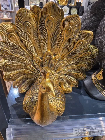 статуетка паун, снимка 2 - Статуетки - 49765881