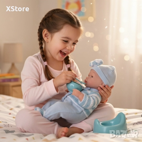 Реалистично бебе с аксесоари - 39см, снимка 4 - Кукли - 52292048