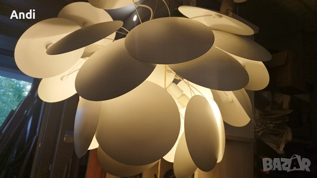 Полилей стил Marset Discocó с три крушки 80/60см, снимка 10 - Полилеи - 53355102