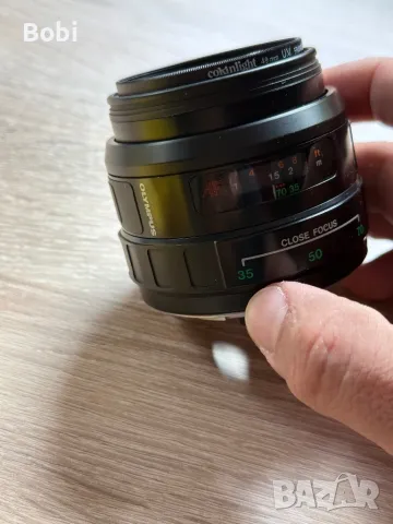 Обектив Olympus AF Zoom 35–70mm f/3.5–4.5 + Cokin UV филтър, снимка 15 - Обективи и филтри - 50324484