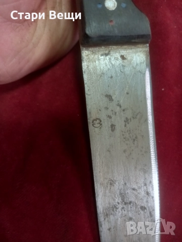 Стар нож с кожена кания, снимка 6 - Ножове - 52854426