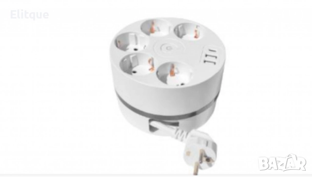 Кабелна макара Technaxx, с множество гнезда, удължителен кабел 140 cm, USB 5x 230V, снимка 6 - Други стоки за дома - 52593591